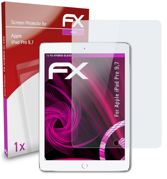 atFoliX FX-Hybrid-Glass Panzerglasfolie für Apple iPad Pro 9,7