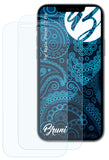 Schutzfolie Bruni kompatibel mit Apple iPhone 12 Pro, glasklare (2X)