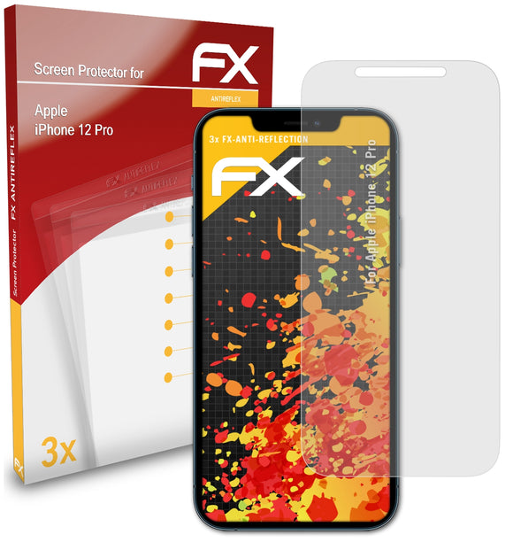 atFoliX FX-Antireflex Displayschutzfolie für Apple iPhone 12 Pro