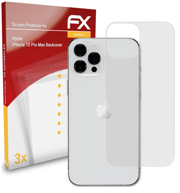 atFoliX FX-Antireflex Displayschutzfolie für Apple iPhone 12 Pro Max (Backcover)