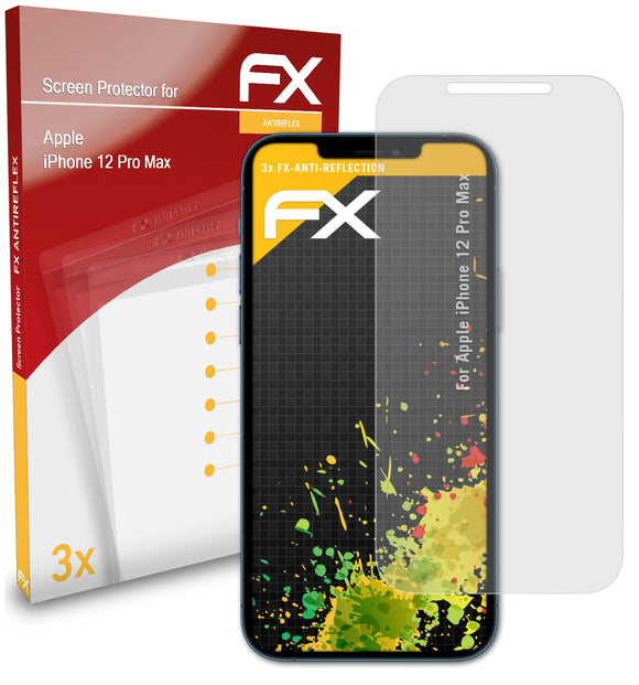 atFoliX FX-Antireflex Displayschutzfolie für Apple iPhone 12 Pro Max
