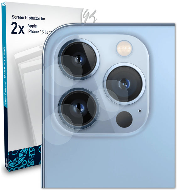 Bruni Basics-Clear Displayschutzfolie für Apple iPhone 13 Lens