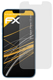 Panzerfolie atFoliX kompatibel mit Apple iPhone 13 mini, entspiegelnde und stoßdämpfende FX (3X)
