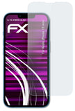 Glasfolie atFoliX kompatibel mit Apple iPhone 13 mini, 9H Hybrid-Glass FX
