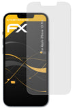 Panzerfolie atFoliX kompatibel mit Apple iPhone 13 Pro, entspiegelnde und stoßdämpfende FX (3X)