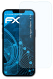 Schutzfolie atFoliX kompatibel mit Apple iPhone 13 Pro, ultraklare FX (3X)