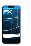 Schutzfolie atFoliX kompatibel mit Apple iPhone 14 Plus, ultraklare FX (3X)