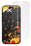 Panzerfolie atFoliX kompatibel mit Apple iPhone 14 Pro, entspiegelnde und stoßdämpfende FX (3X)