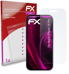 atFoliX FX-Hybrid-Glass Panzerglasfolie für Apple iPhone 14 Pro