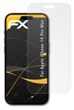 Panzerfolie atFoliX kompatibel mit Apple iPhone 14 Pro Max, entspiegelnde und stoßdämpfende FX (3X)