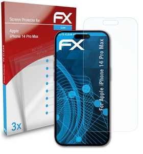 atFoliX FX-Clear Schutzfolie für Apple iPhone 14 Pro Max