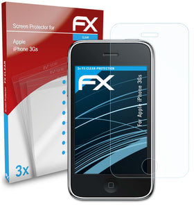 atFoliX FX-Clear Schutzfolie für Apple iPhone 3Gs