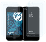 Schutzfolie Bruni kompatibel mit Apple iPhone 4 / 4s, glasklare (2er Set)