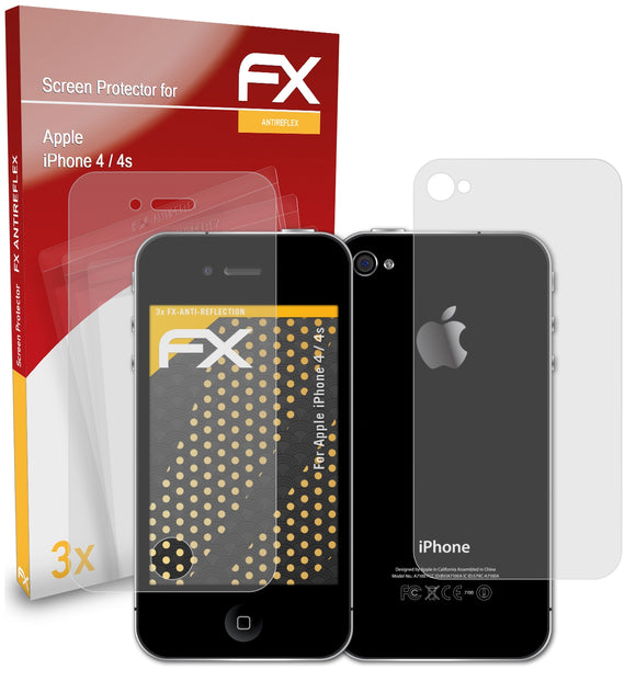 atFoliX FX-Antireflex Displayschutzfolie für Apple iPhone 4 / 4s