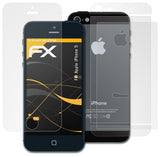 Panzerfolie atFoliX kompatibel mit Apple iPhone 5, entspiegelnde und stoßdämpfende FX (3er Set)