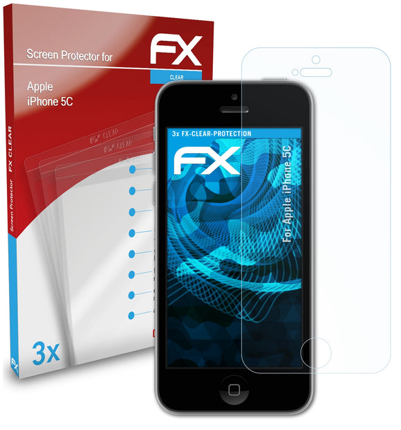 atFoliX FX-Clear Schutzfolie für Apple iPhone 5C
