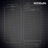Schutzfolie atFoliX kompatibel mit Apple iPhone 5S / SE, ultraklare FX (3er Set)