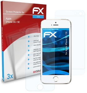 atFoliX FX-Clear Schutzfolie für Apple iPhone 5S / SE
