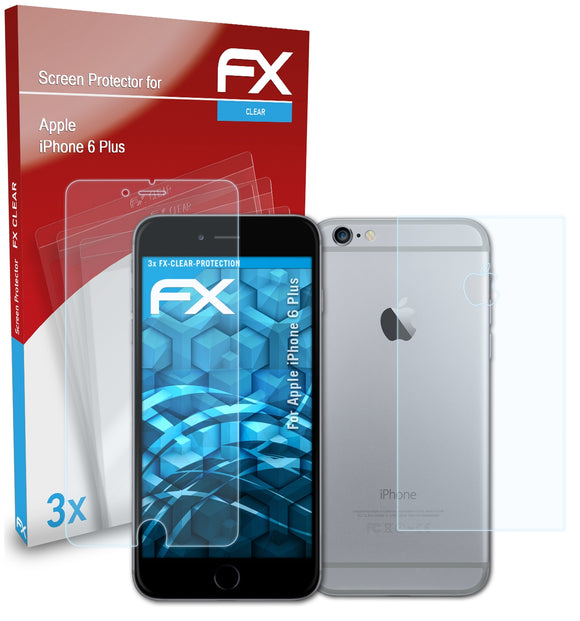 atFoliX FX-Clear Schutzfolie für Apple iPhone 6 Plus