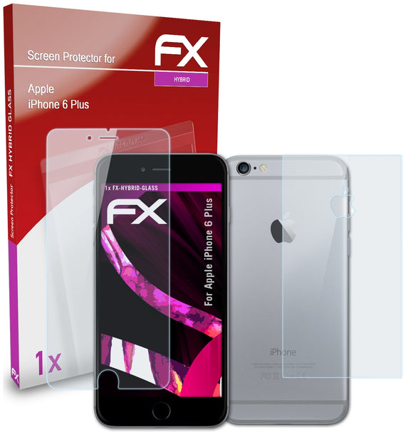 atFoliX FX-Hybrid-Glass Panzerglasfolie für Apple iPhone 6 Plus