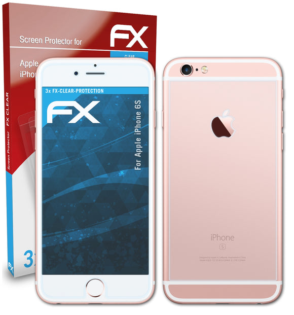 atFoliX FX-Clear Schutzfolie für Apple iPhone 6S