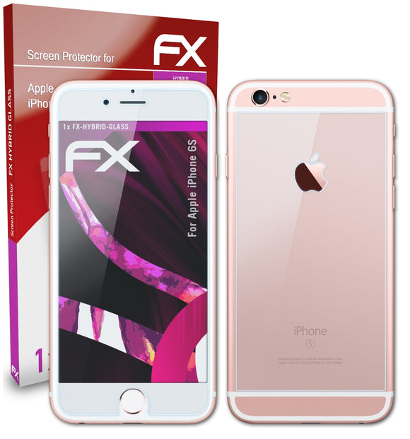 atFoliX FX-Hybrid-Glass Panzerglasfolie für Apple iPhone 6S
