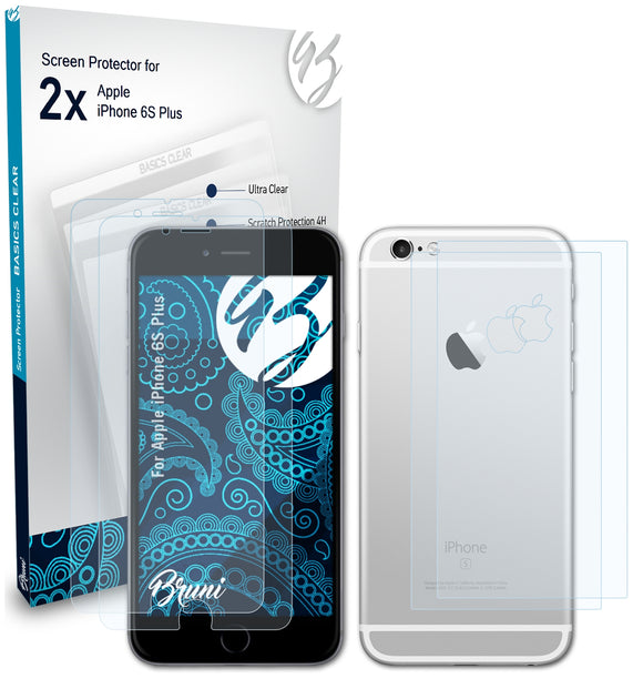 Bruni Basics-Clear Displayschutzfolie für Apple iPhone 6S Plus