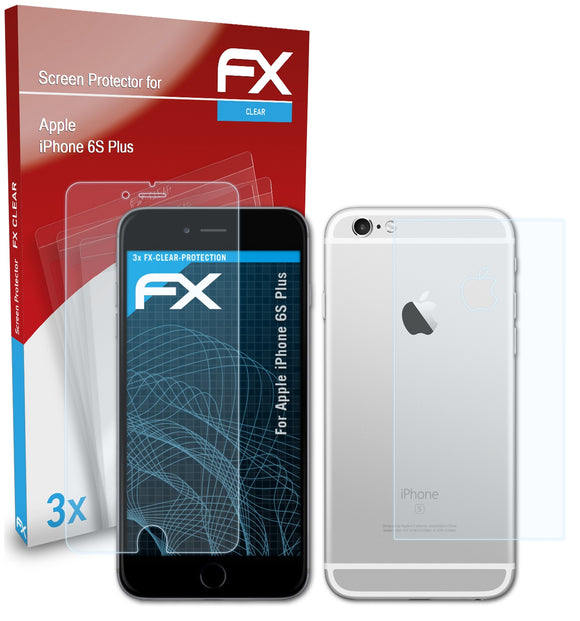 atFoliX FX-Clear Schutzfolie für Apple iPhone 6S Plus