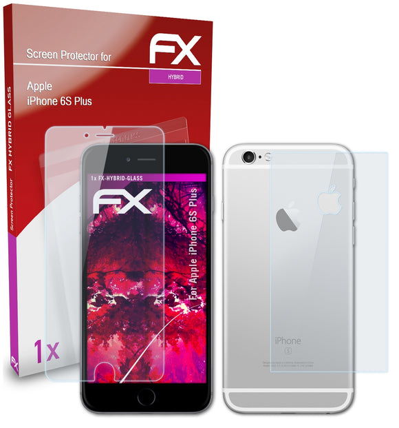 atFoliX FX-Hybrid-Glass Panzerglasfolie für Apple iPhone 6S Plus