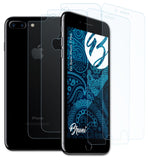 Schutzfolie Bruni kompatibel mit Apple iPhone 7 Plus, glasklare (2er Set)