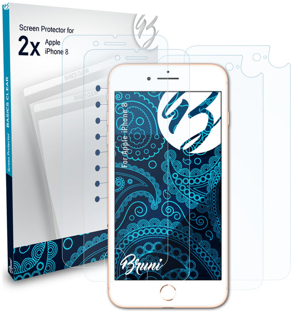 Bruni Basics-Clear Displayschutzfolie für Apple iPhone 8