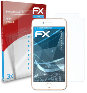 atFoliX FX-Clear Schutzfolie für Apple iPhone 8