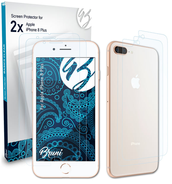 Bruni Basics-Clear Displayschutzfolie für Apple iPhone 8 Plus