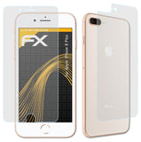 Panzerfolie atFoliX kompatibel mit Apple iPhone 8 Plus, entspiegelnde und stoßdämpfende FX (3er Set)