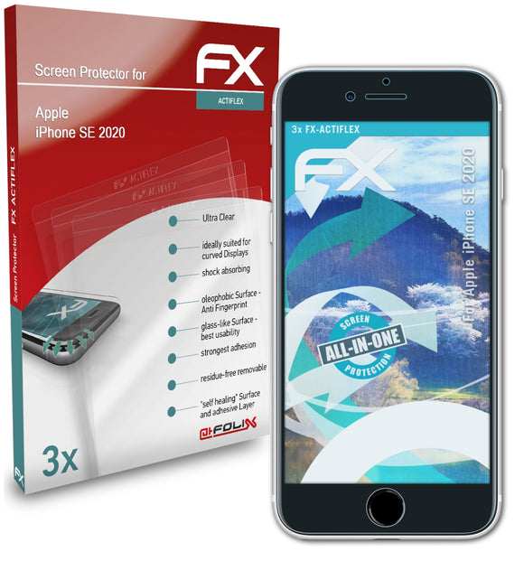 atFoliX FX-ActiFleX Displayschutzfolie für Apple iPhone SE (2020)