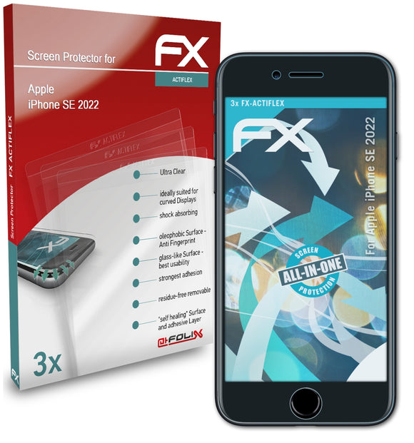 atFoliX FX-ActiFleX Displayschutzfolie für Apple iPhone SE (2022)