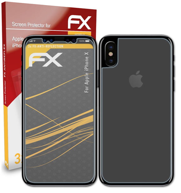 atFoliX FX-Antireflex Displayschutzfolie für Apple iPhone X
