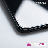 Glasfolie atFoliX kompatibel mit Apple iPhone X Front, 9H Hybrid-Glass FX