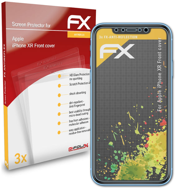 atFoliX FX-Antireflex Displayschutzfolie für Apple iPhone XR (Front cover)