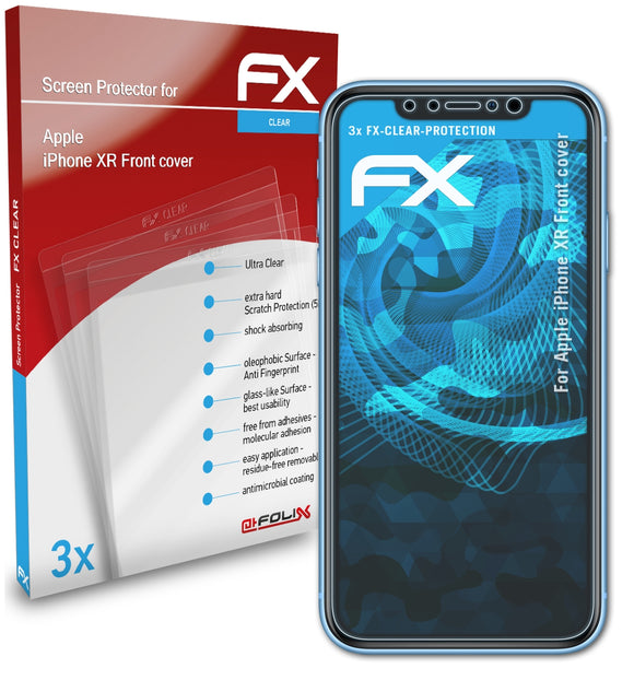 atFoliX FX-Clear Schutzfolie für Apple iPhone XR (Front cover)