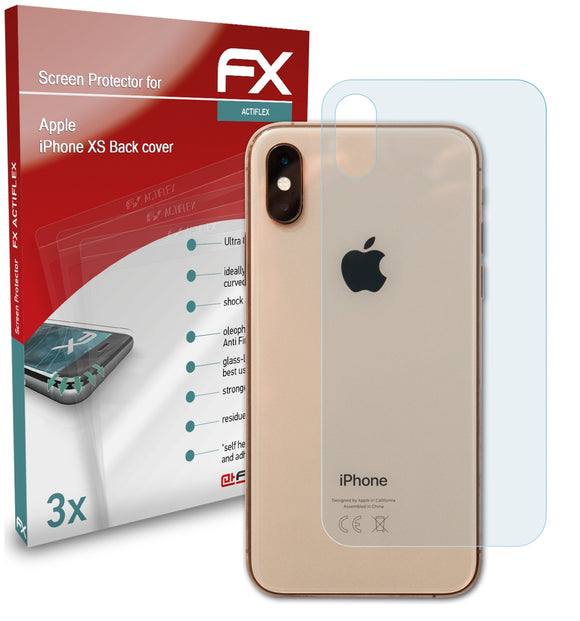 atFoliX FX-ActiFleX Displayschutzfolie für Apple iPhone XS (Back cover)