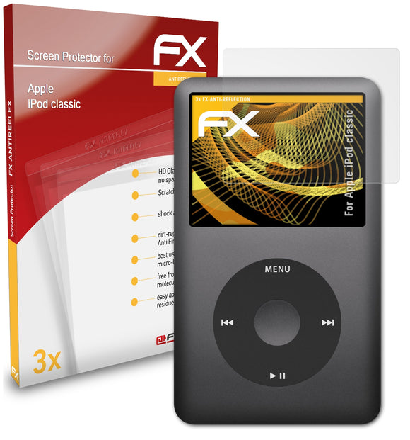 atFoliX FX-Antireflex Displayschutzfolie für Apple iPod classic