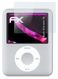 Glasfolie atFoliX kompatibel mit Apple iPod nano 3G, 9H Hybrid-Glass FX