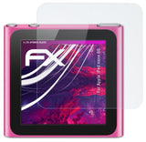 Glasfolie atFoliX kompatibel mit Apple iPod nano 6G, 9H Hybrid-Glass FX