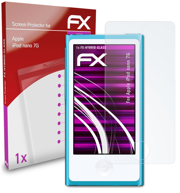 atFoliX FX-Hybrid-Glass Panzerglasfolie für Apple iPod nano 7G
