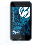 Schutzfolie Bruni kompatibel mit Apple iPod touch 1G, glasklare (2X)