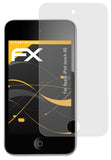Panzerfolie atFoliX kompatibel mit Apple iPod touch 4G, entspiegelnde und stoßdämpfende FX (3X)