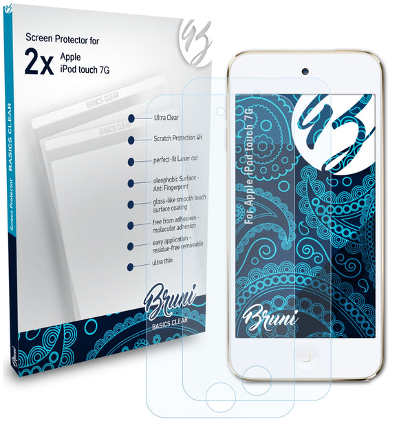 Bruni Basics-Clear Displayschutzfolie für Apple iPod touch 7G