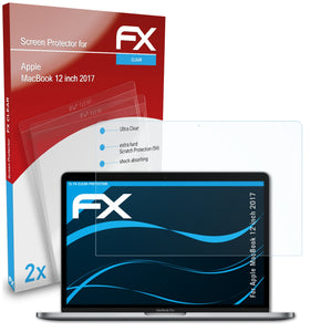 atFoliX FX-Clear Schutzfolie für Apple MacBook 12 inch (2017)