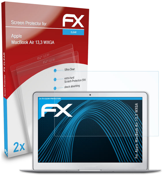 atFoliX FX-Clear Schutzfolie für Apple MacBook Air 13,3 WXGA